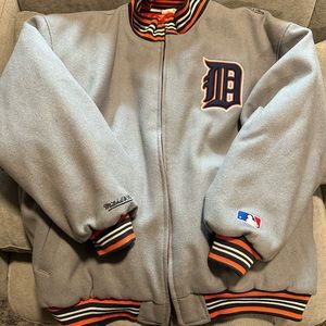 Detroit Tigers Reversible Jacket size 3XL (56) made by Mitchell & Ness